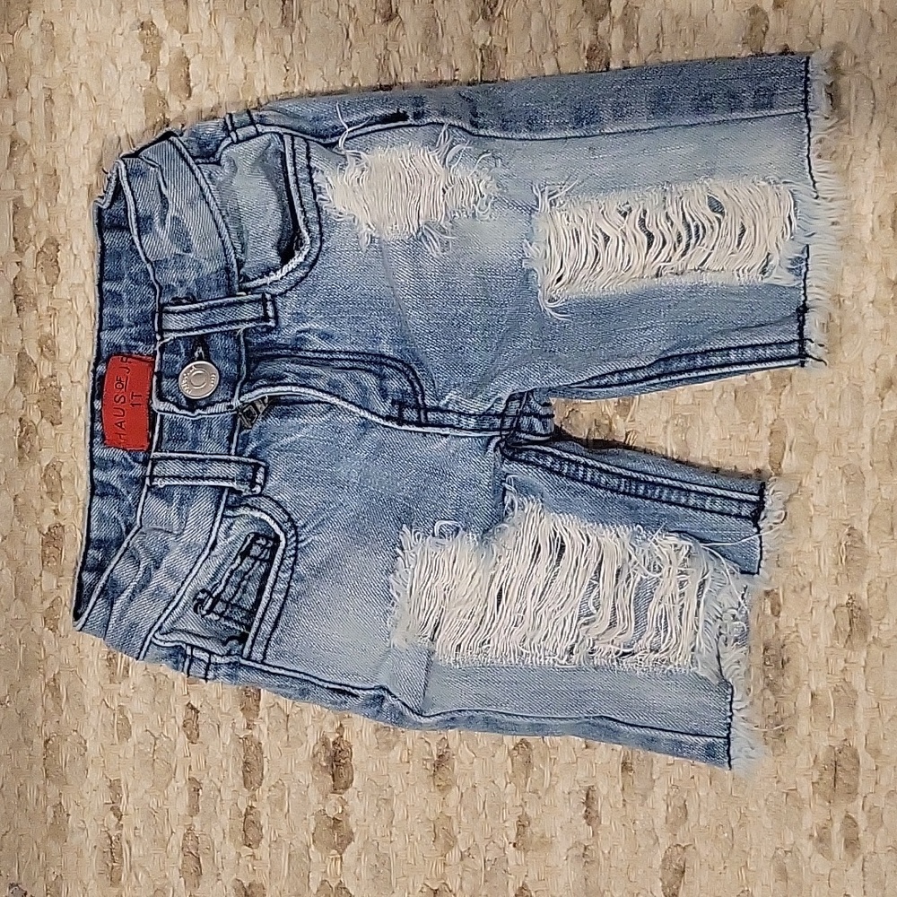 Haus of JR denim cutoffs 1T/12 months